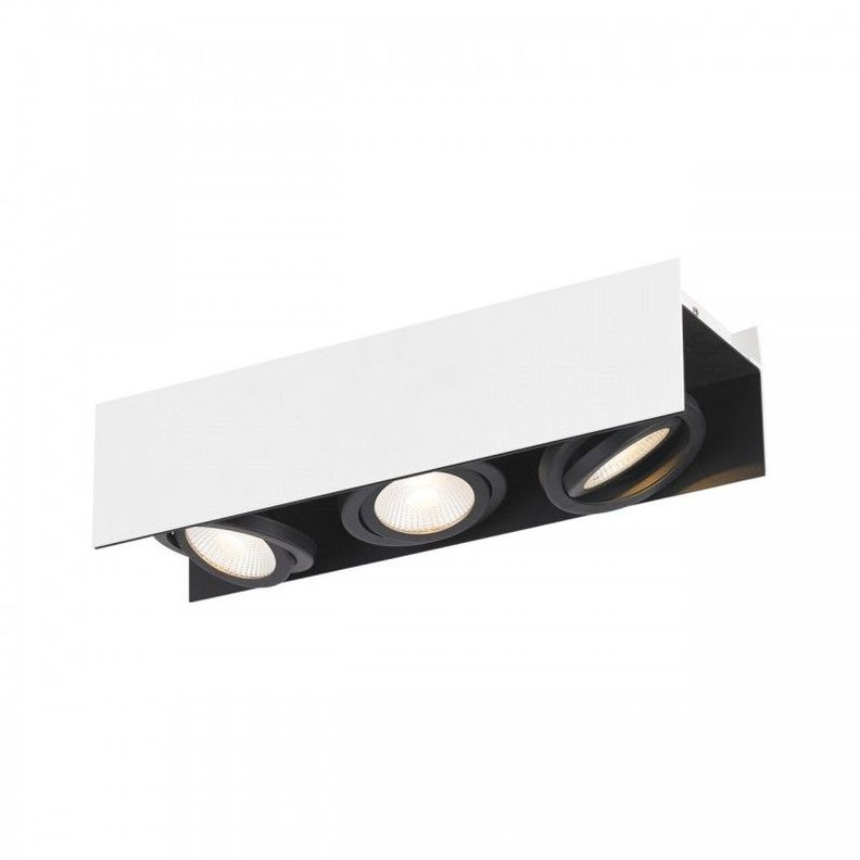 VIDAGO FOCO SP ALU BLANCO NEGR 465X130 3X5 4W LED 1530lm DIM-0