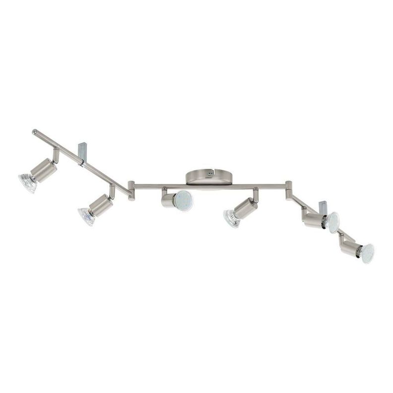 Foco Sobrepuesto Buzz-led Acero L1050 6x3W GU10 LED incluida COd.92599-0