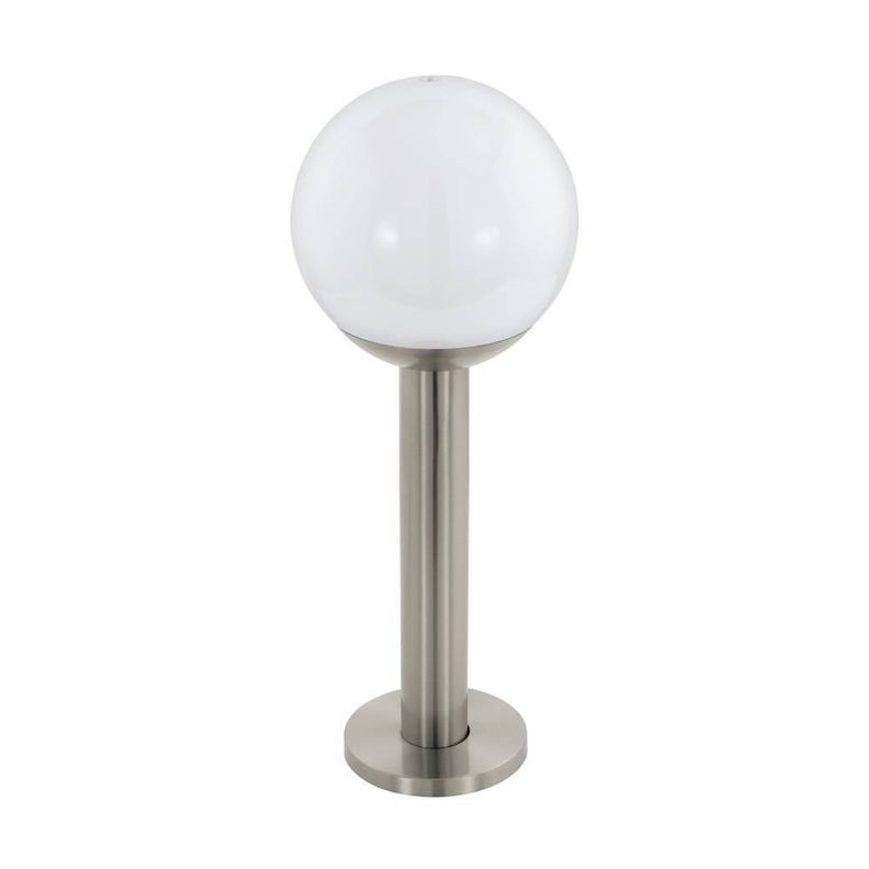 LAMPARA DE PIE NISIA-Z ACERO PLATEADO METALICO E27 1X9W IP44 COD.900266-0