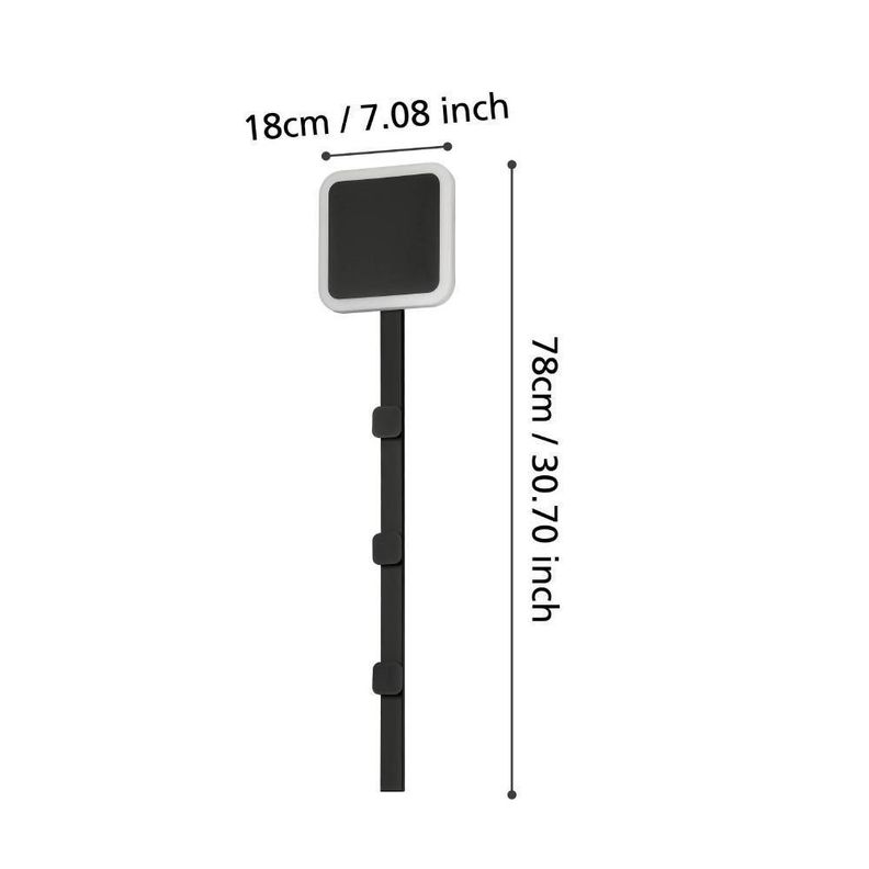 LAMPARA APLIQUE CARTIGNANO ACERO NEGRO LED 8W COD.99595-1