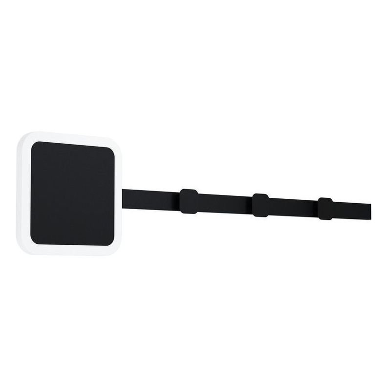 LAMPARA APLIQUE CARTIGNANO ACERO NEGRO LED 8W COD.99595-0