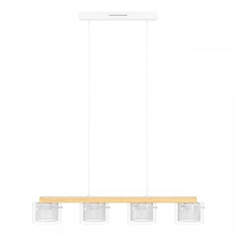 PORTICO-Z COLG ACERO MADERA L880 H1100 2765K LED 4X3 7W IP20-0