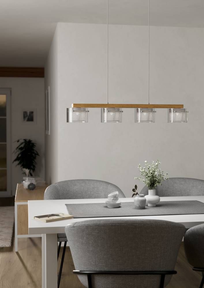 PORTICO-Z COLG ACERO MADERA L880 H1100 2765K LED 4X3 7W IP20-1