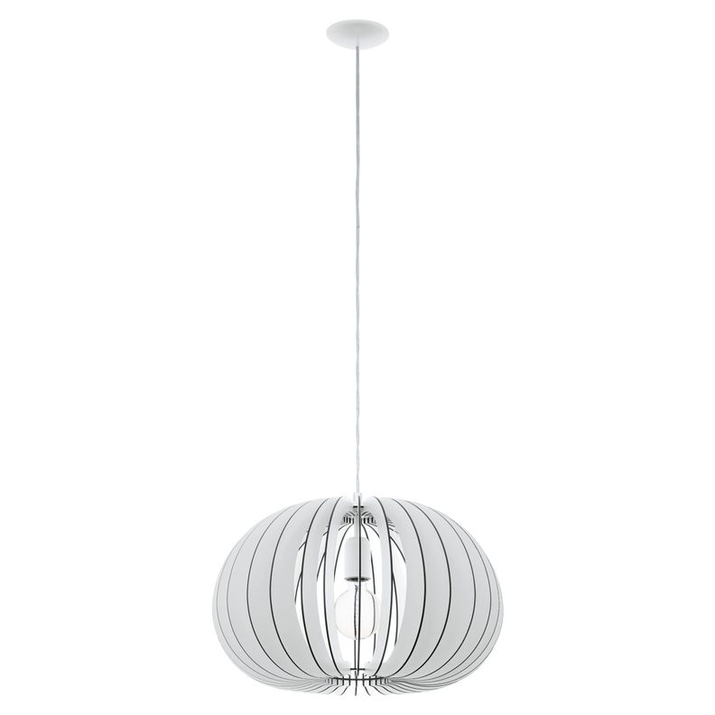 Lámpara Colgante Cossano Acero Blanco E27 IP20, 1X60W COD.94442-0