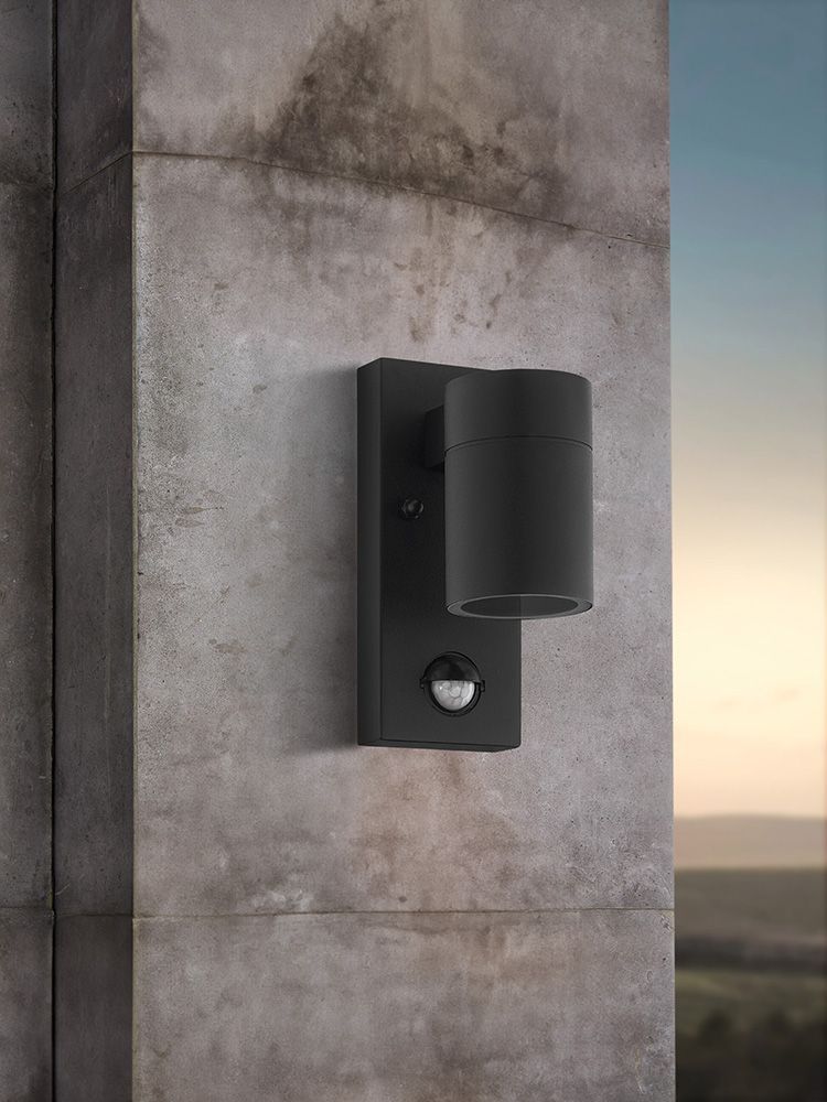 APLIQUE RIGA ACERO NEGRO GU10 1X2,8W IP44 COD. 99571-4