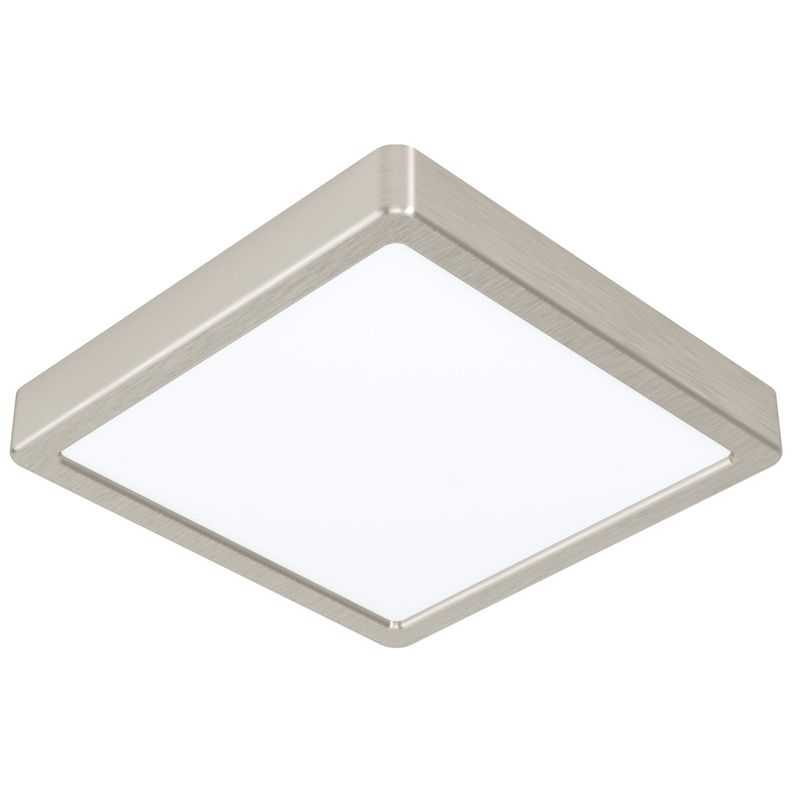 Foco Sobrepuesto Fueva Acero Níquel 210x210 17W LEDincluye Cod900115-0