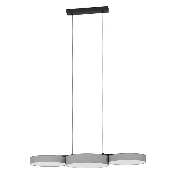 Lámpara Colgante Barbano Acero Negro Led 3X8W IP20 Cod900856-0