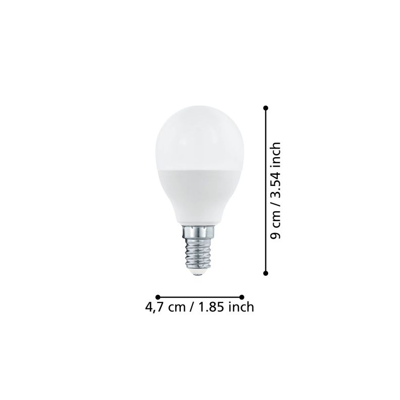 AMP 5W E14 P45 LED BLANCA L90 DM47 3000K 470lm-1