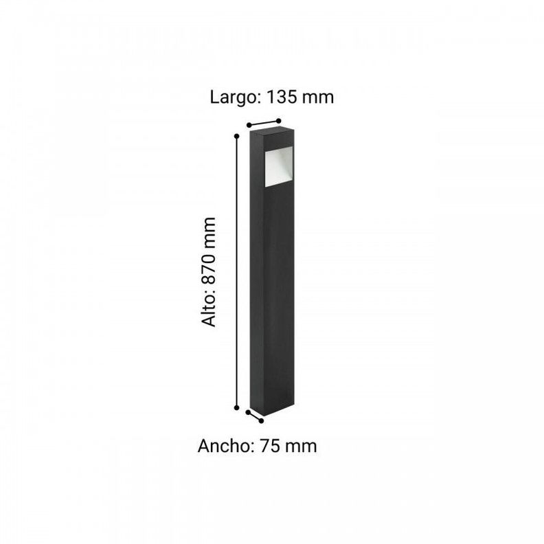 MANFRIA PIE ALUM L135 H870 3000K LED 830lm 10W IP44-1