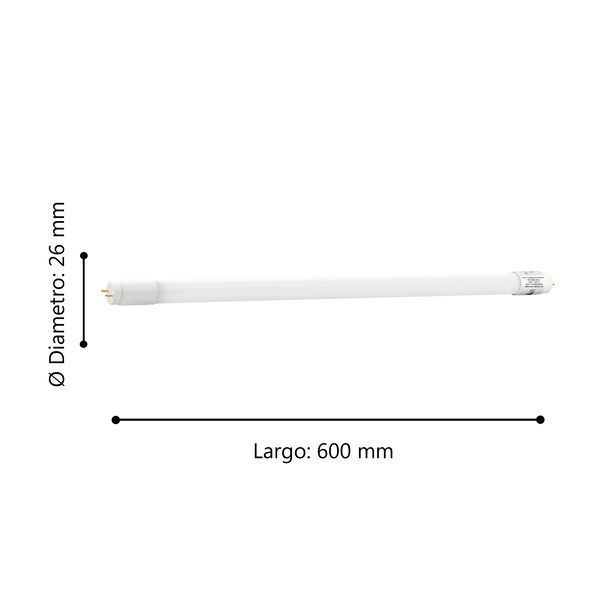 Ampolleta Tubo LMLED Cristal Blanco G13 1X10w Cod11741-2