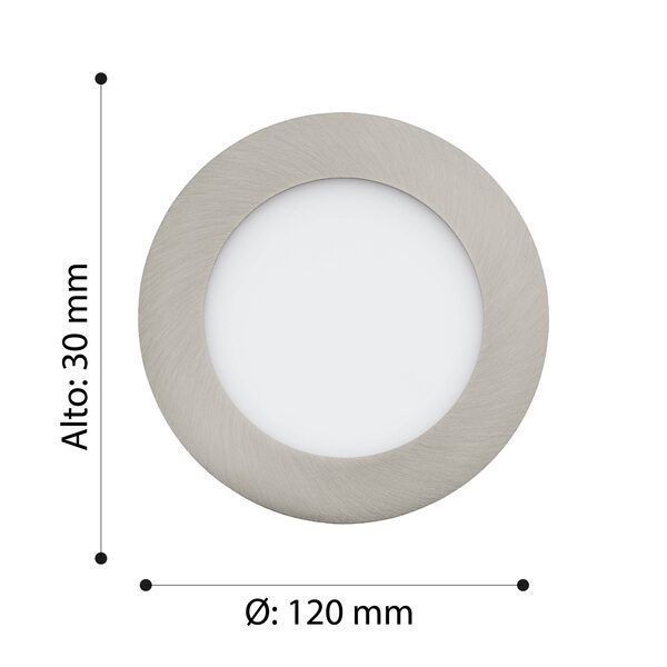 Foco Embutido Metal Fueva Led  Dm12Cm Neutral 7W 700Lm IP20-2