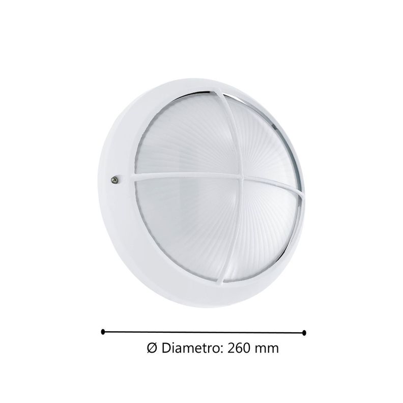 Lámpara Apliqué Siones Aluminio DM260 3000K LED 11W IP44 Cod 96341-2
