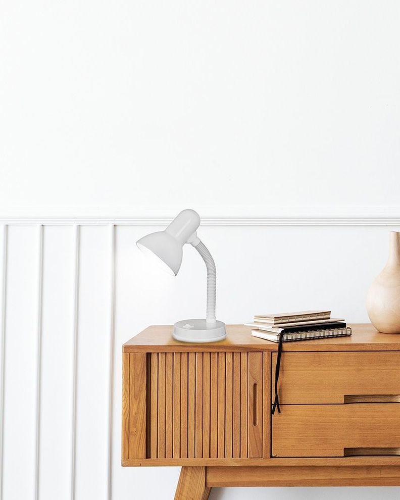 Lámpara Escritorio Basic Blanco E27 1X40W COD9229-1