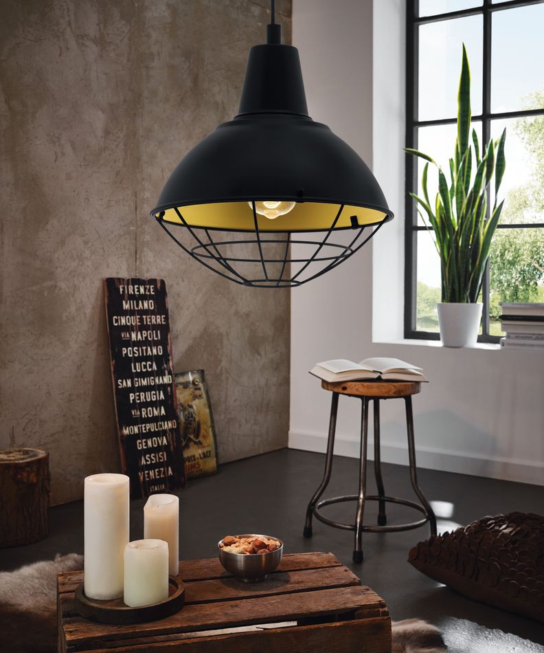 CANNINGTON COLG NEGRO DORADO DM305 1X40W E27-1