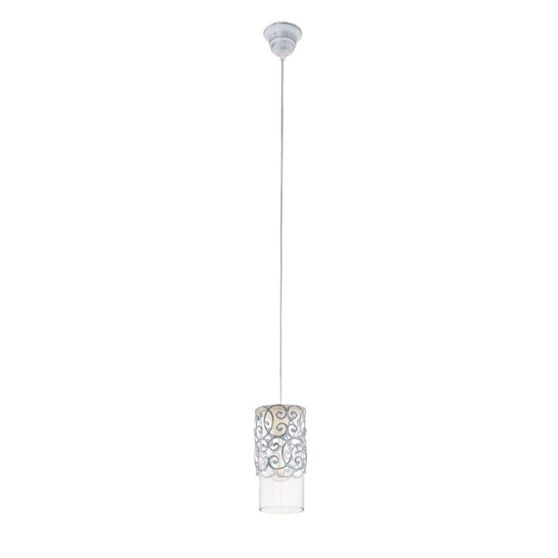 Lámpara Colgante Cardigan Acero Gris Azul 1x60W E27 Cod49202-0