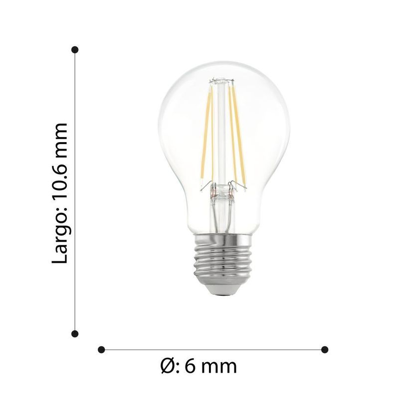 Ampolleta LMLED Retro Transparente 7W E27 A60 Cod110179-2