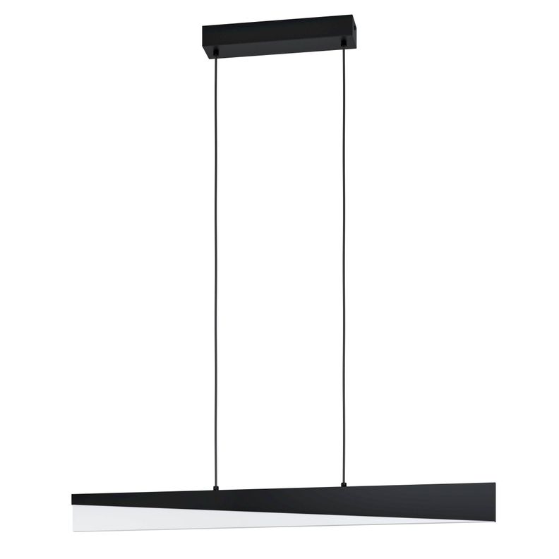 Lámpara Colgante Isidro Acero Negro LED 27W IP20, 3000K cod 99562-0