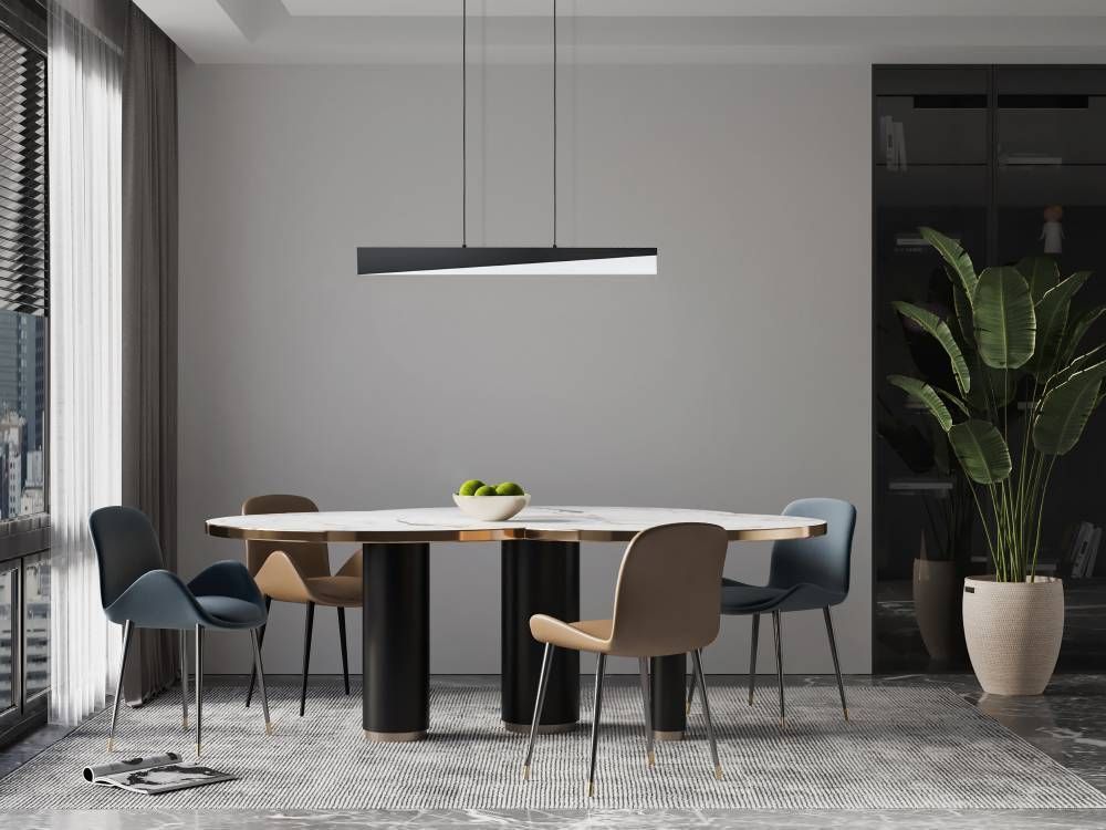Lámpara Colgante Isidro Acero Negro LED 27W IP20, 3000K cod 99562-1