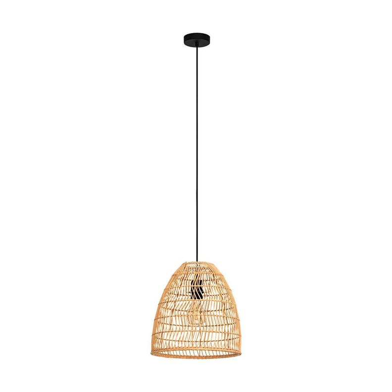 Lámpara Colgante Ayesgarth Acero Negro DM1100 E27 1x40W IP20 Cd43866-0