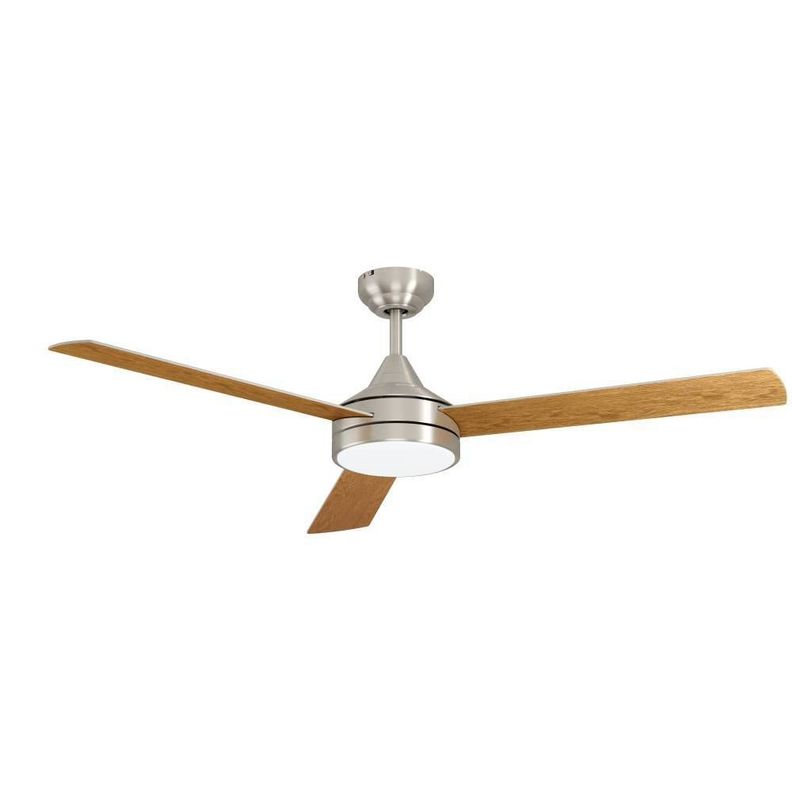 Ventilador Sesimbra Acero Niquel Satin Dm1320 3450k 1936lm Cod.35081-0