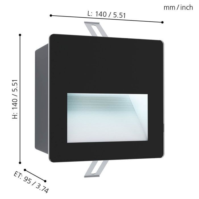 FOCO EMBUTIDO ARACENA ALUMINIO BLANCO LED 4W IP65 COD99574-1