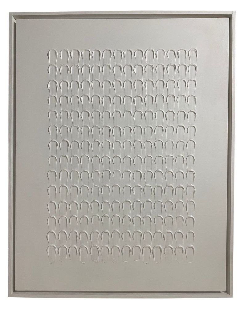 Cuadro decorativo Blanco abstracto  90x70-0