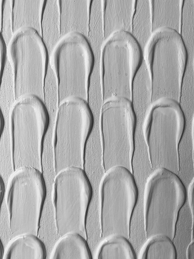 Cuadro decorativo Blanco abstracto  90x70-6