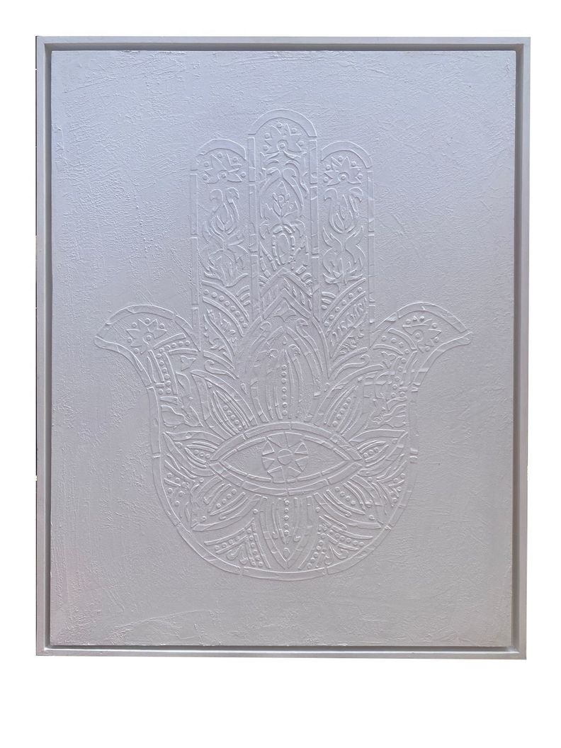 Mano de Fátima, Hamsa Cuadro decorativo  90x70-0