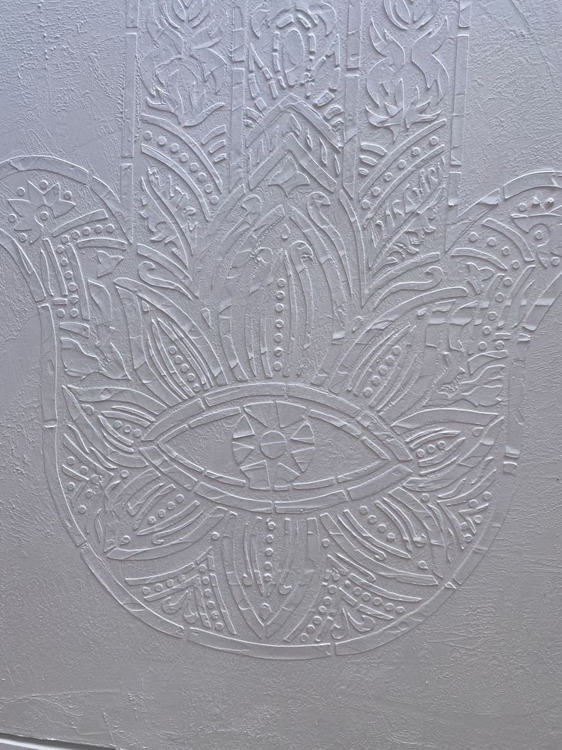 Mano de Fátima, Hamsa Cuadro decorativo  90x70-3