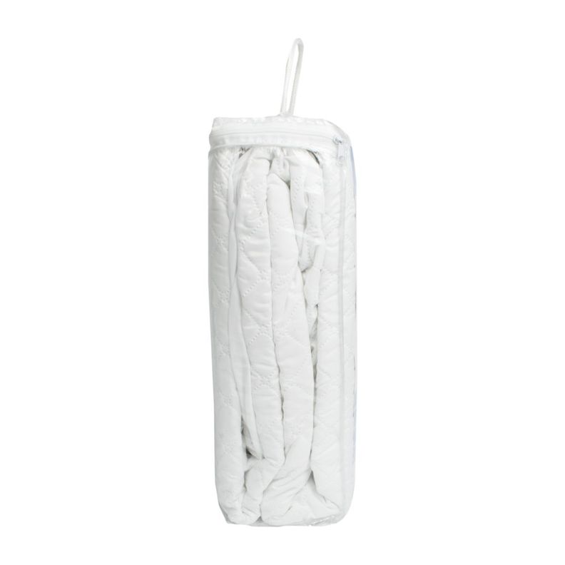 Protector de colchón impermeable color "blanco" de 1 plaza-2