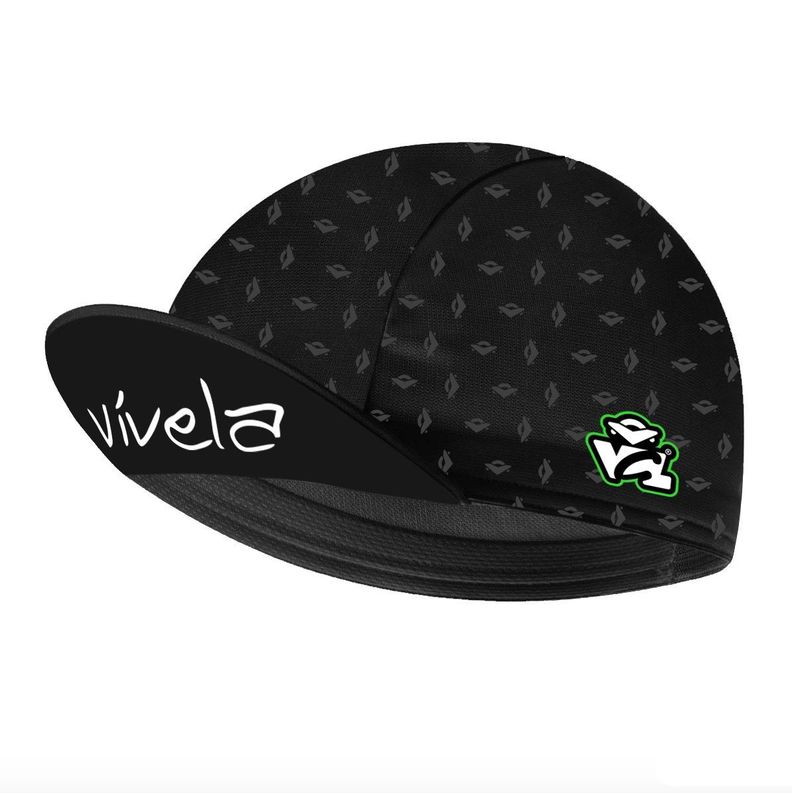 Cap Gorro Vintage Ciclismo Vívela  Negro -0