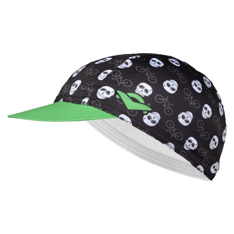 Cap Gorro Vintage Ciclismo Vívela Skull y Bicicletas-0