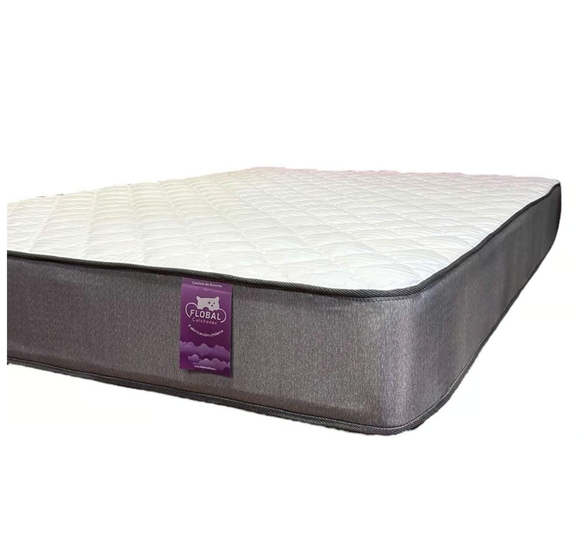 Colchón 2 Plazas Simple Espuma 150x190x20cm Flobal-0