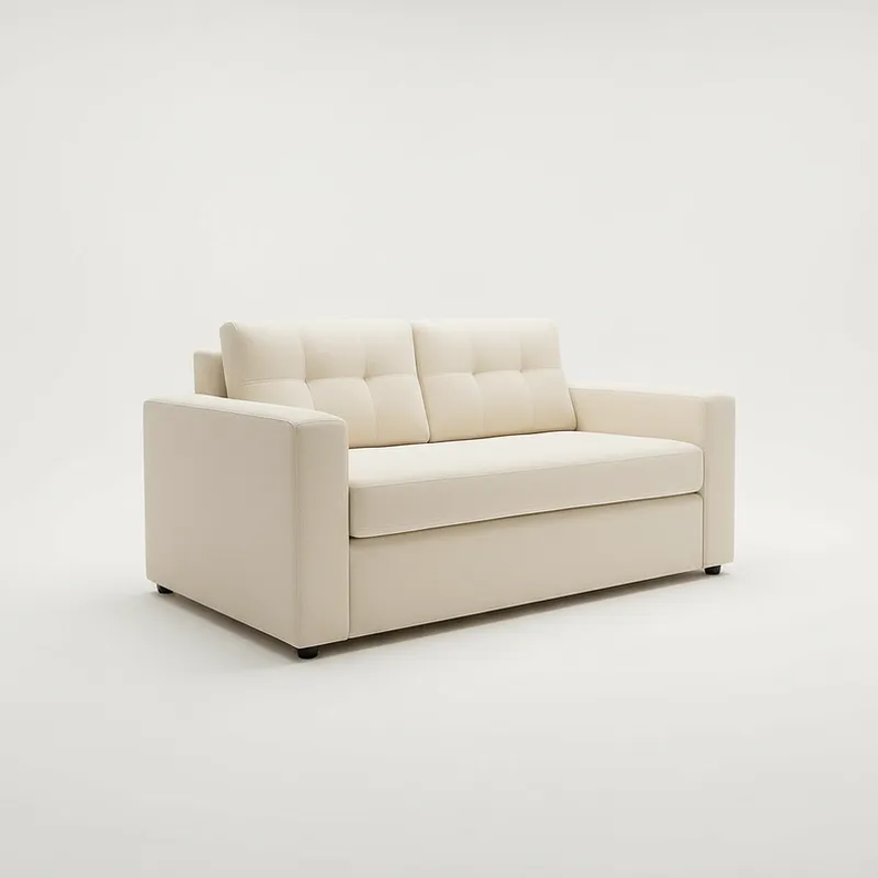 Sofa 3 Cuerpos Florencia - Tela Repelente a Liquidos Crema 170 CM
