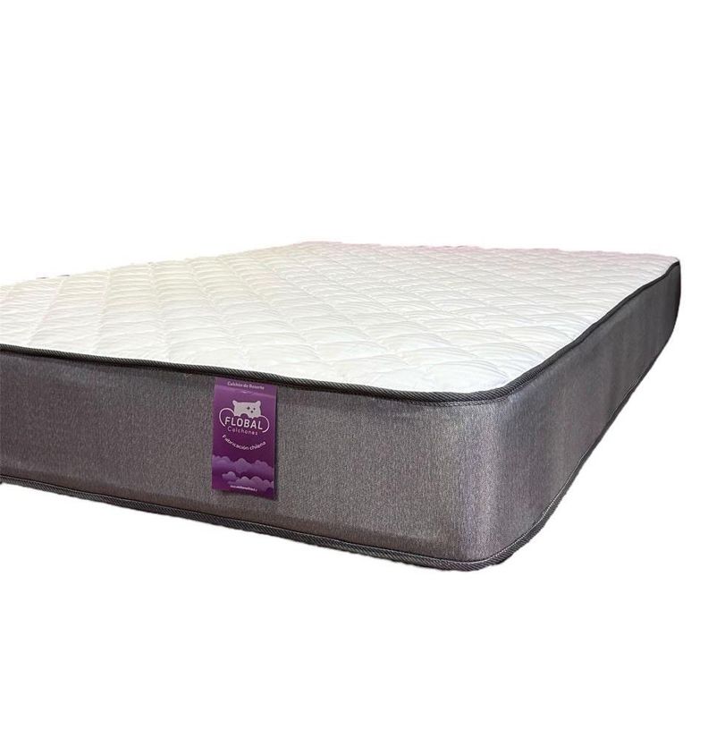 Colchón 2 Plazas Simple FLOBAL  Resorte 150x190x23cm-1