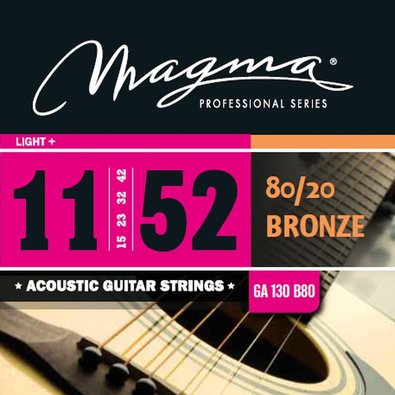 Cuerdas Para Guitarra Acústica Magma GA130B80 11-52-0