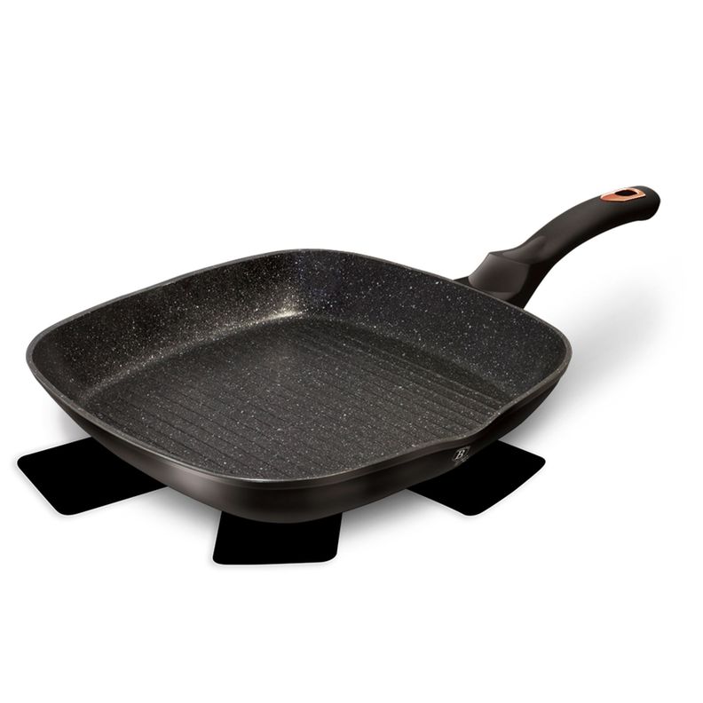 sarten  cuadrado Grill de 28 cm libre de PFOA negro-2