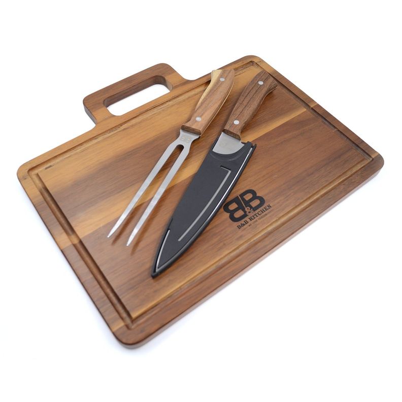 SET PARRILLERO B&B KITCHEN 3 PZS BLACK LINE-1