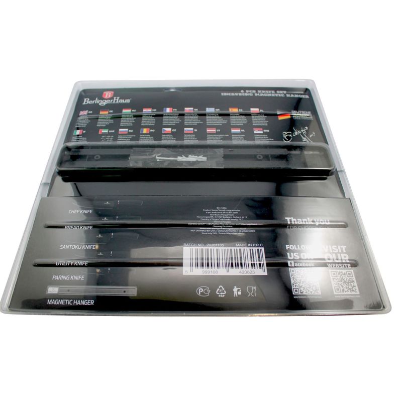 Set de cuchillos 6 pcs + barra magnética -3
