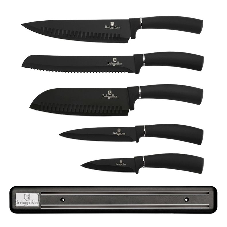 Set de cuchillos 6 pcs + barra magnética -0