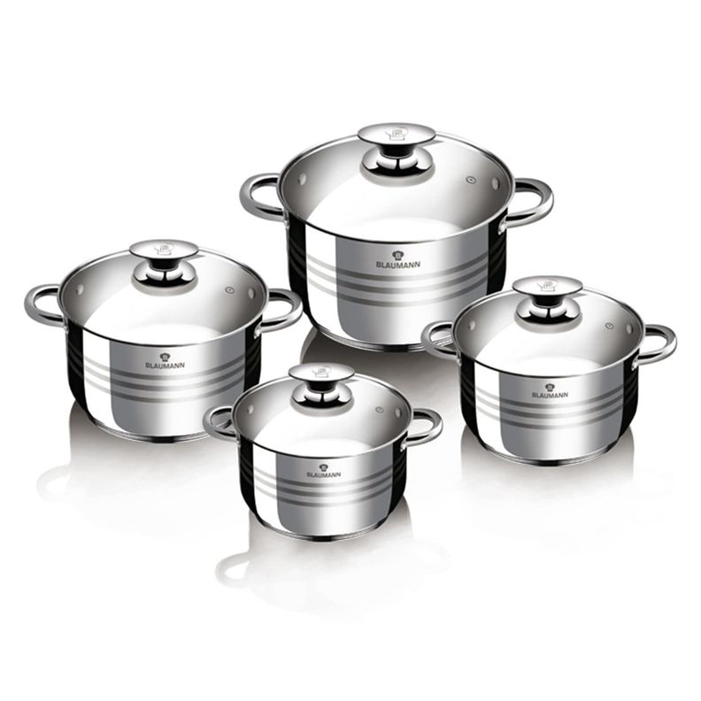 BATERIA DE CODINA 8 PZS GOURMET LINE  ACERO INOXIDABLE-0