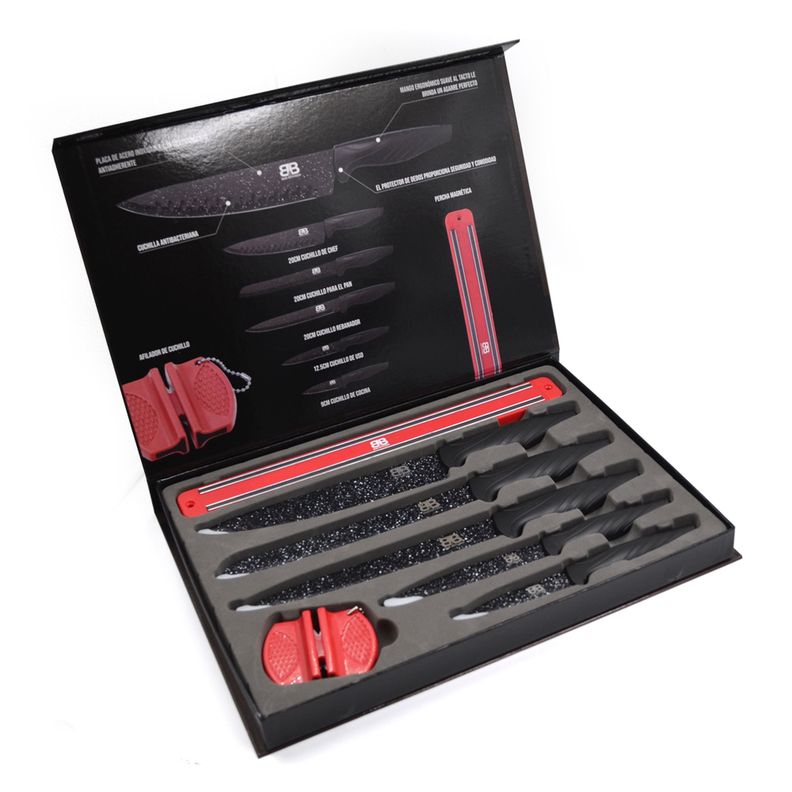Set de Cuchillos 7 pzs acero inoxidable-1