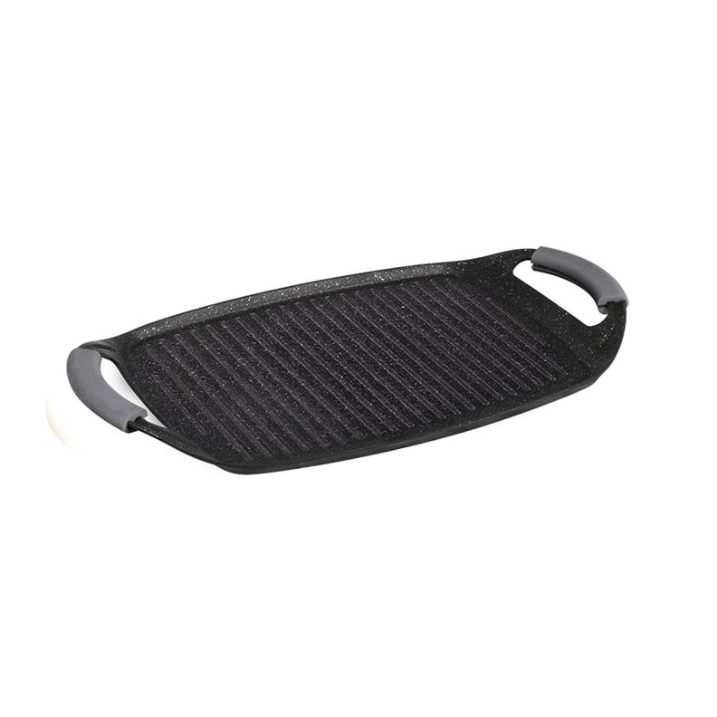 PLANCHA GRILL 47 x 29 CM METALLIC LINE CARBON PRO EDITION ANTIADHERENTE-0