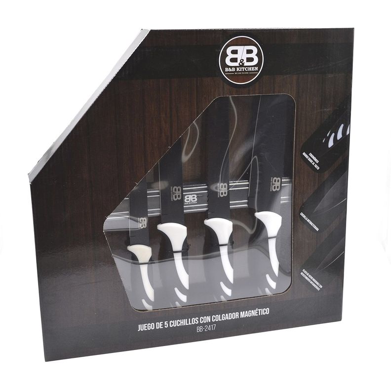 Set de cuchillos 5 pzs acero inoxidable-2