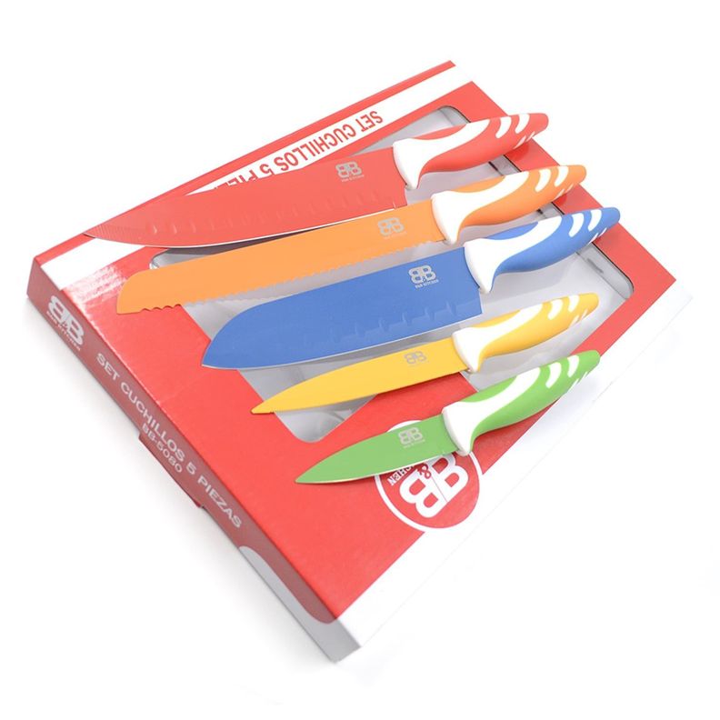 set de cuchillos 5 pzs acero inoxidable-3
