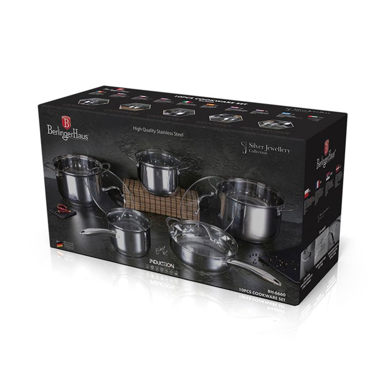 BATERIA DE COCINA FULL INDUCCION 10 PCS ACERO INOXIDABLE-1