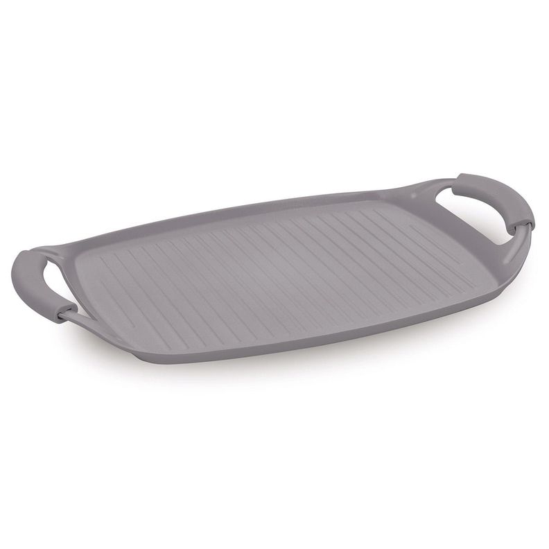 PLANCHA GRILL  47x29  CM  TAUPE COLLECTION ANTIADHERENTE-0