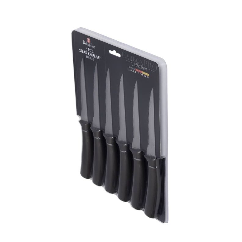 SET DE CUCHILLOS 6 PZS BURGUNDY EDITION