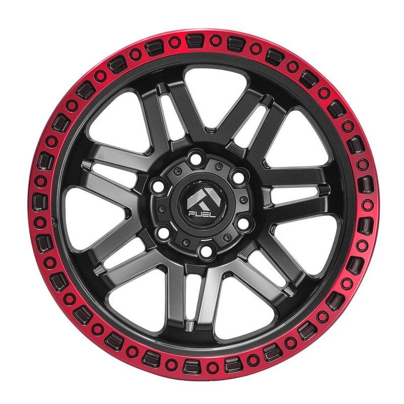 SET 4 LLANTA  18x9 6X139 Et0 SYNDACATE MB-LRED-BR REPLICA-1