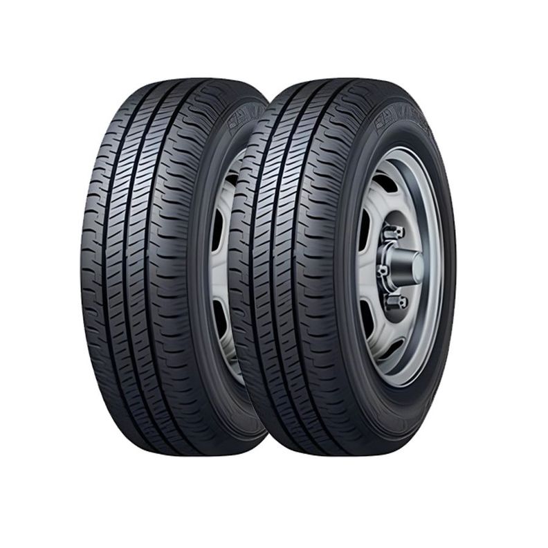 SET 2 NEUMATICO 195/75R16 DUNLOP SPVAN01 LTR 110N-0